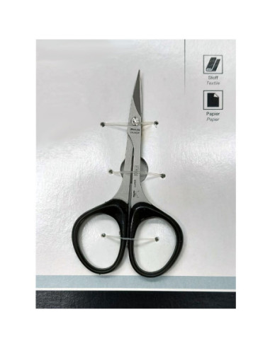 Ciseaux courbes professionnels 9cm coupe silicone bavures et bords précision