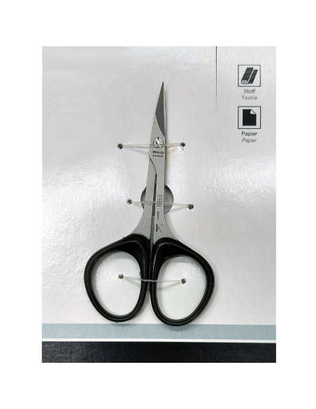 Tijera curvada profesional 9cm corte silicona rebabas y bordes precisión