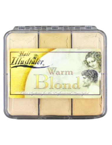 Hair Illustrator On Set Warm Blonde Palette