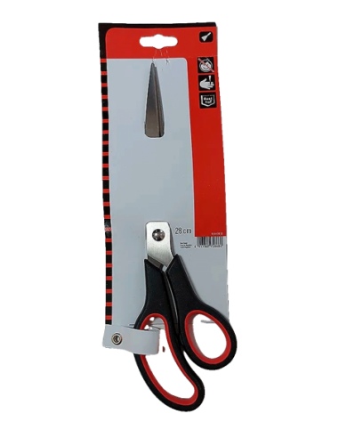 Tesoura Fibra de Vidro VERMELHO-PRETO 28cm