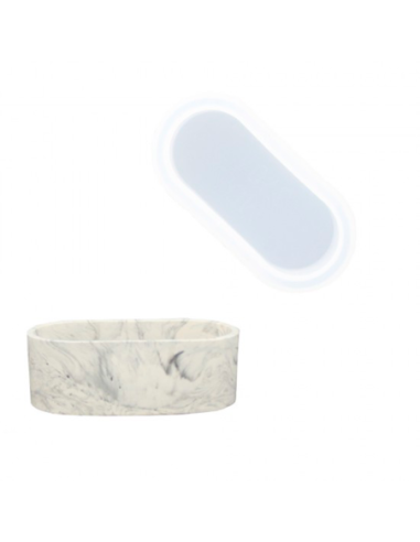 Silikonform – OVALER BLUMENTOPF