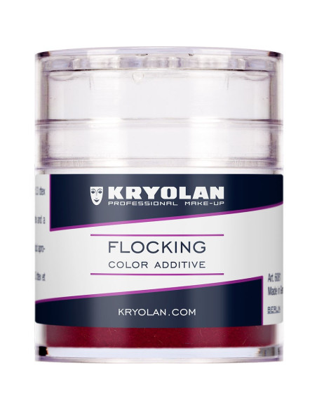 Flocking polyamide fibre additive venous capillary veining FX silicones - Dark Red