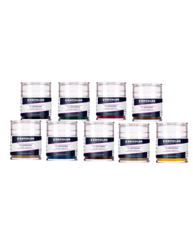 Flocking additivo fibre poliammide venatura capillare venosa siliconi FX - Pack 9 colori