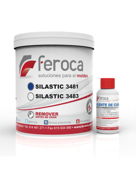 Silastic 3481 silicona condensación Shore A21 para moldes flexibles - Kit de 1 Kg. / S81 (24 horas)