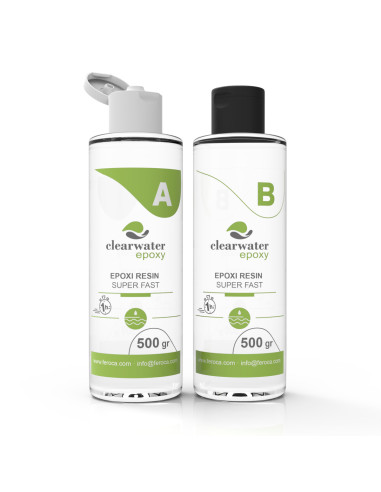 Résine époxy transparente rapide ClearWater Super Fast bijouterie art liquide