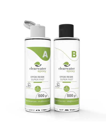 Resina epossidica trasparente rapida ClearWater Super Fast gioielleria arte liquida