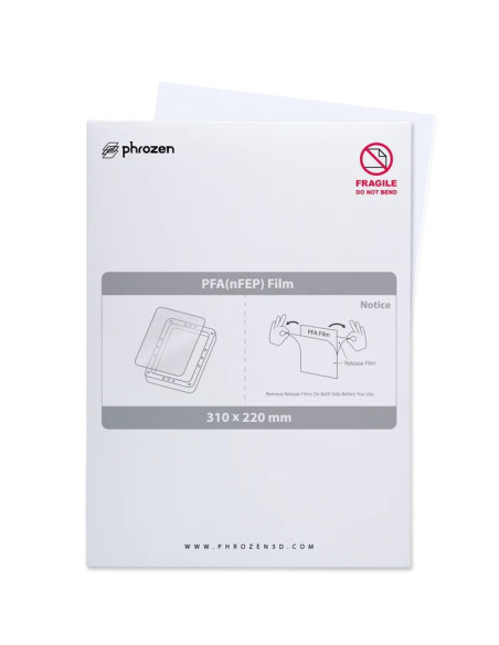 PFA nFEP Ersatzfolie Resin-Drucker 310x220mm 150 Mikron