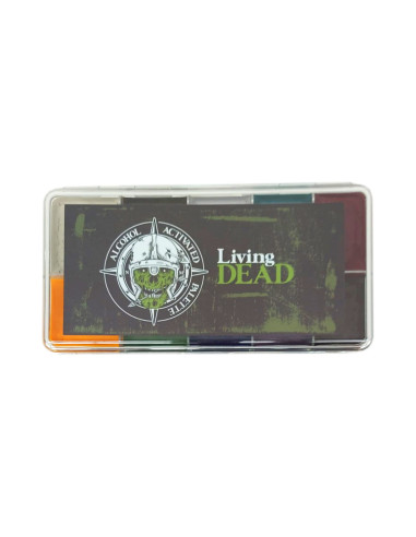 Palette couleurs alcool effets morts-vivants peau silicone latex Neill Gorton