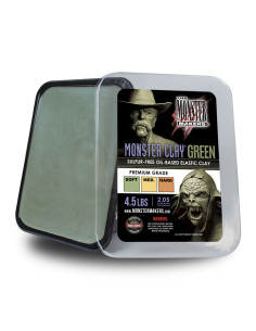 Monster Clay Green Medium pâte à modeler professionnelle sans soufre 2kg 2