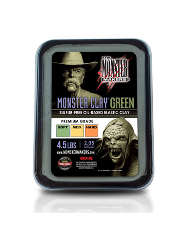 Monster Clay GREEN MEDIUM -Professionelle Knete - Professionelle Knete - Professionelle Knete - Professionelle Knete - Professio