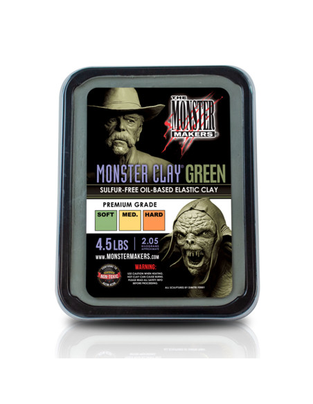 Monster Clay Green Medium pâte à modeler professionnelle sans soufre 2kg
