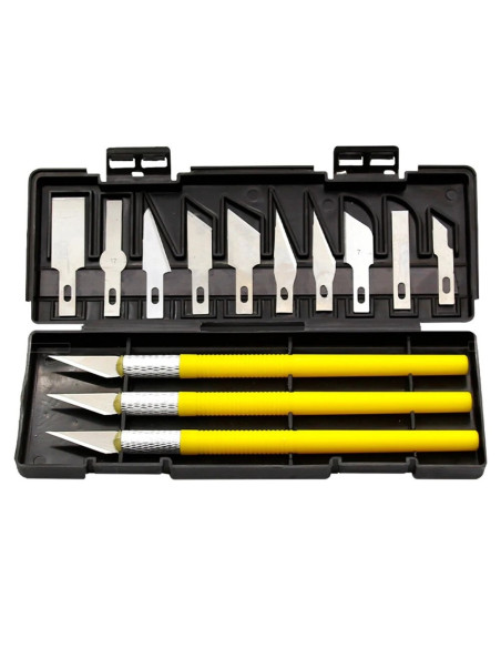 Set scalpel 3D 3 manches 13 lames finitions impression 3D