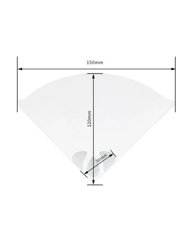 Papierfilter 125 μm für 3D-Drucker-Resin, Pack 100 Stück