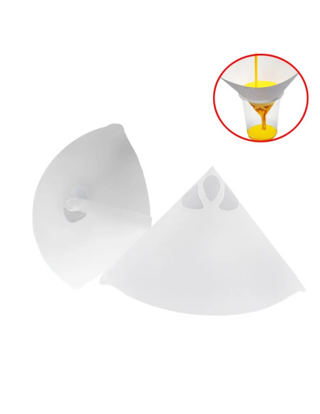 Filtres en papier 125 μm pour résine imprimante 3D pack 100 unités