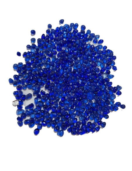 Crystal Pearls esferas de cristal transparente para resinas acabamento brilhante - 1 kg / 400 g / BLUE COBALT