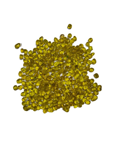 Crystal Pearls transparente Glaskugeln für Harze Hochglanzfinish - 1 kg / 400 g / AMBAR