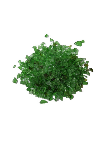 Cristaux concassés décoratifs pour résine époxy couleurs 4-8 mm - 1 kg / 400 g / Green