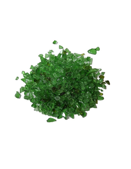 Cristalli frantumati decorativi per resina epossidica colorati 4-8 mm - 1 kg / 400 g / Green
