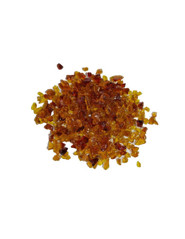 Cristaux concassés décoratifs pour résine époxy couleurs 4-8 mm - 1 kg / 400 g / Caramel