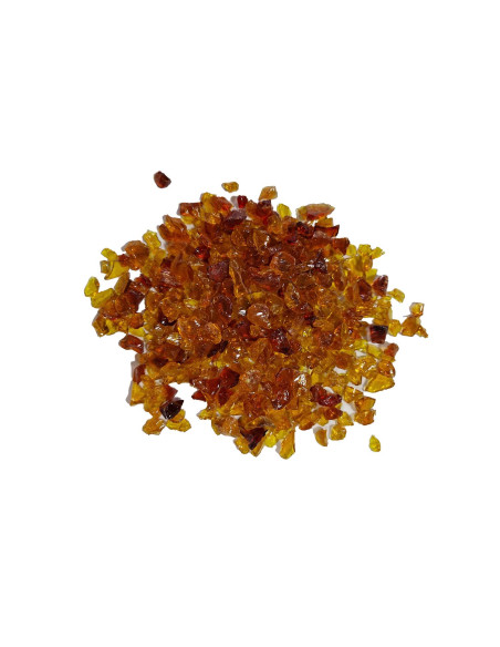 Cristalli frantumati decorativi per resina epossidica colorati 4-8 mm - 1 kg / 400 g / Caramel