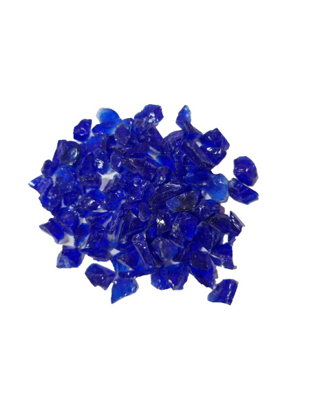 Cristaux concassés décoratifs pour résine époxy couleurs 4-8 mm - 1 kg / 400 g / Iceberg