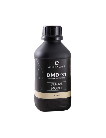 Résine dentaire photopolymère beige MSLA LCD faible contraction Ameralabs DMD-31