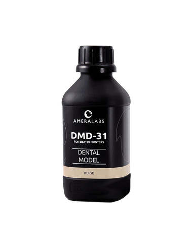 Resina dental fotopolimérica bege MSLA LCD baixa contração Ameralabs DMD-31
