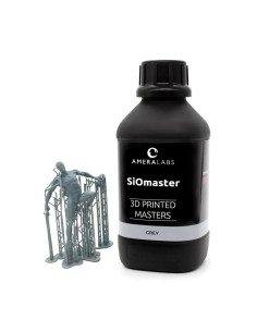 Ameralabs SiOmaster Grey 3D resin for jewellery casting high definition grey 2