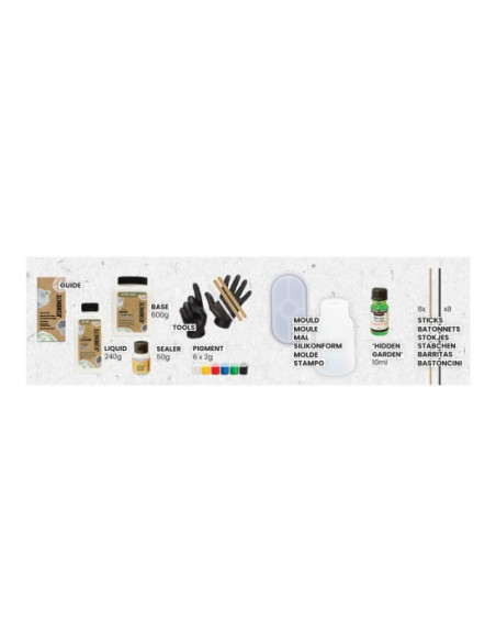 Kit Jesmonite AC100 Hidden Garden vasi decorativi con stampi in silicone