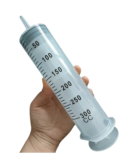 Jeringuilla 300ml con sonda 1,5m dosificación efectos especiales taller