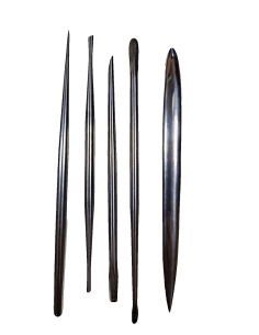 Kit 5 outils modelage acier inoxydable Série FE sculpture argile cire