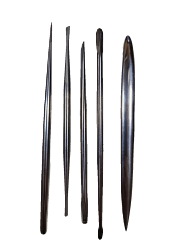 Kit 5 stecchi da modellare acciaio inossidabile Serie FE scultura argilla cera
