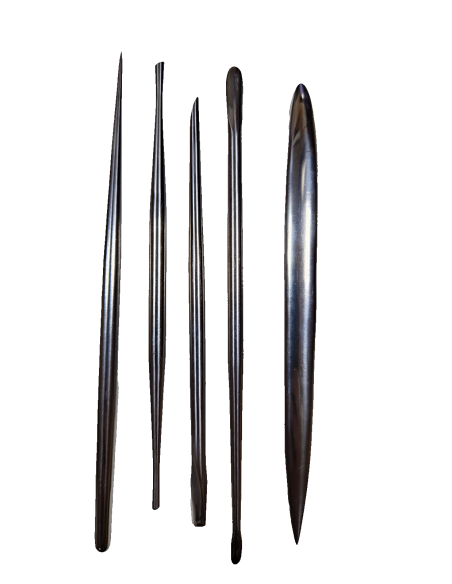 Kit 5 Modellierwerkzeuge Edelstahl Serie FE Bildhauerei Ton Wachs