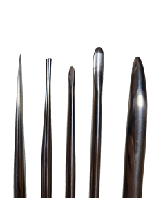 Kit 5 palitos modelar aço inoxidável Série FE escultura argila cera 2