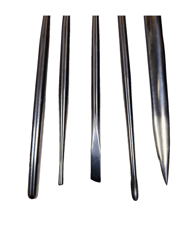 Kit 5 stecchi da modellare acciaio inossidabile Serie FE scultura argilla cera