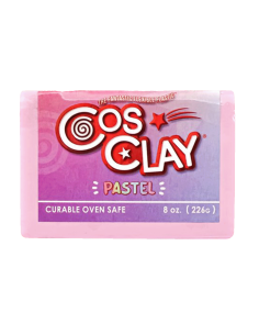 Kit 6 arcillas poliméricas flexibles tonos pastel CosClay 135°C - Pastel kit Six Colours 2