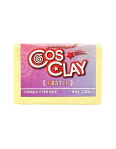 Kit 6 arcillas poliméricas flexibles tonos pastel CosClay 135°C - Pastel kit Six Colours 2