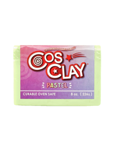 Kit 6 arcillas poliméricas flexibles tonos pastel CosClay 135°C - Pastel kit Six Colours 2