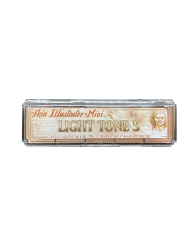 Paleta maquillagem álcool tons claros pele silicone látex Mini Light Tone 5