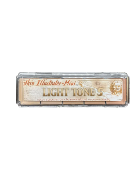 Paleta maquillagem álcool tons claros pele silicone látex Mini Light Tone 5