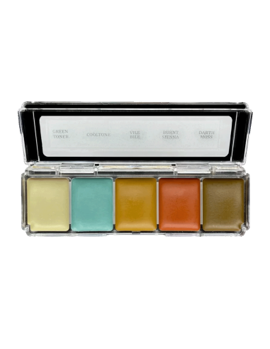 Paleta maquiagem álcool Skin Illustrator Mini Adjusters 2 pele silicone látex