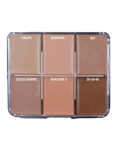 Paleta maquiagem gordurosa Skin Illustrator Greg Cannom Color 3 pele silicone