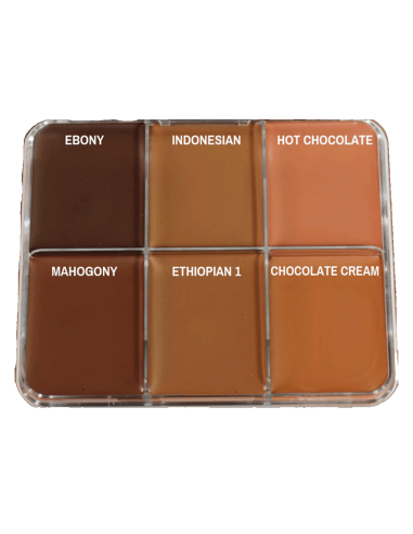 Paleta maquillaje FX Skin Illustrator Greg Cannom Dark 1 colores oscuros