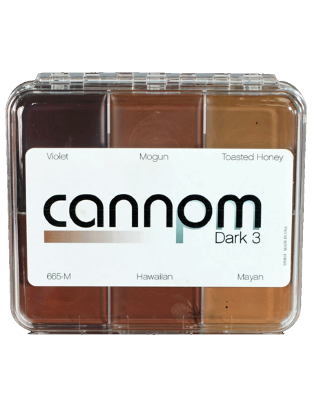 Palette trucco grasso Skin Illustrator Greg Cannom Dark 3 pelle silicone