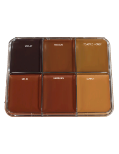 Palette trucco grasso Skin Illustrator Greg Cannom Dark 3 pelle silicone 2