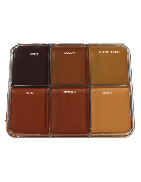 Paleta maquillaje graso Skin Illustrator Greg Cannom Dark 3 piel silicona