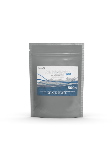 Alga-Cast Slow body alginate for hand, foot and face moulds slow cure - 500 g