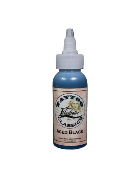 Skin Illustrator Tattoo Classics maquillage liquide alcool effet tatouage - Aged Black