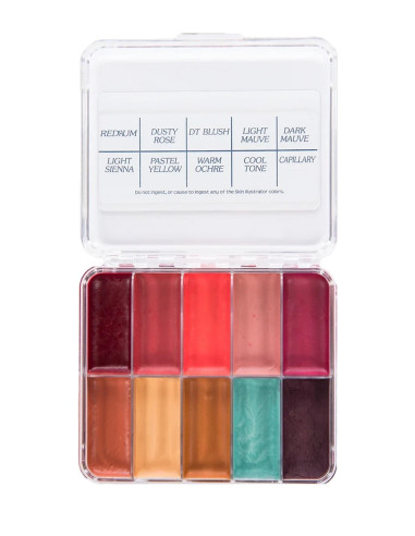 Alkohol-Make-up-Palette Skin Illustrator Complexion 10 Farben FX Haut Latex