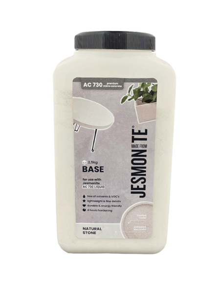 Jesmonite AC730 ciment acrylique effet pierre coulée décorative sans solvants - Kit 3 kg / Kit 6 kg / Natural Stone